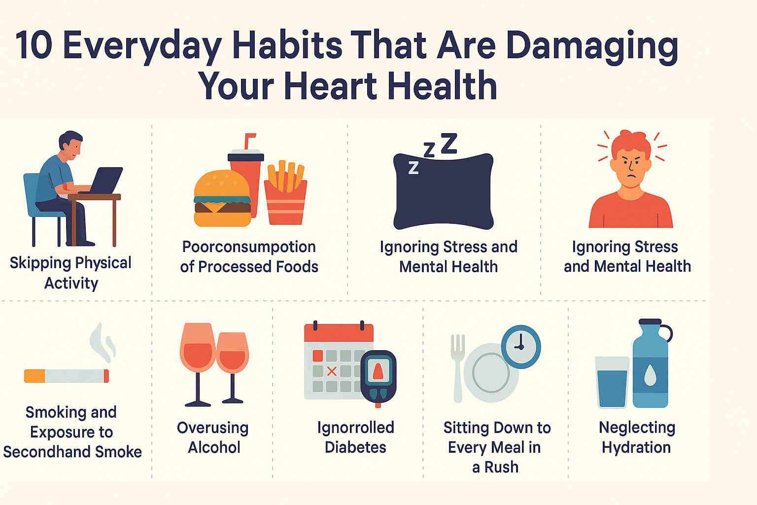 10 Everyday Habits That Are Damaging Your Heart Health