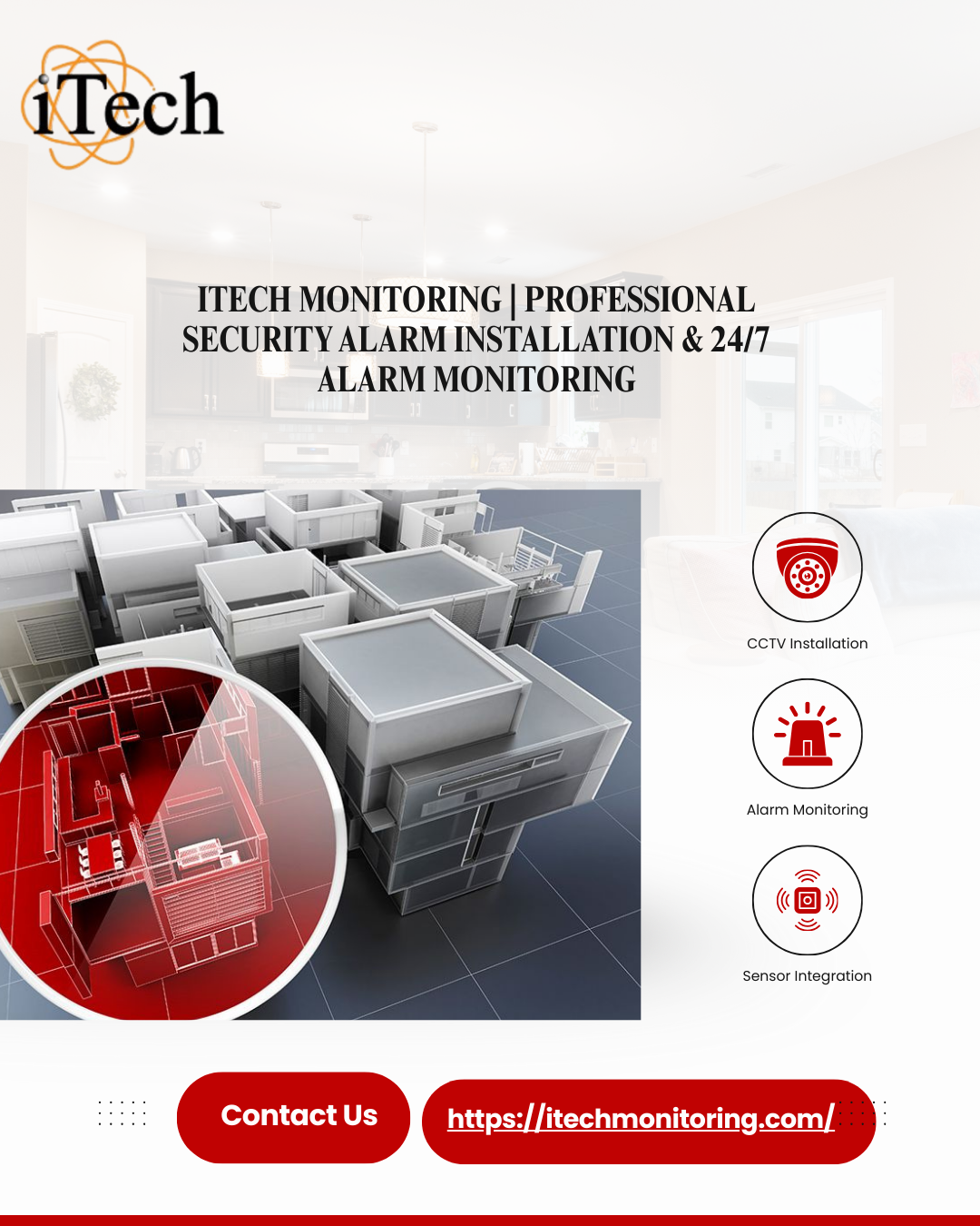 iTech Monitoring Security Alarm Installation – Professional Setup & Wireless Monitoring by iTech