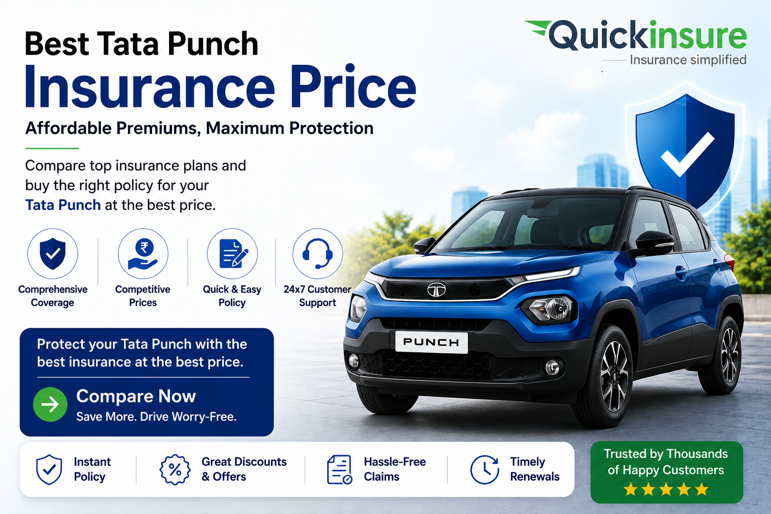 Top Tata Punch Insurance Price Guide for Smart Owners | QuickInsure