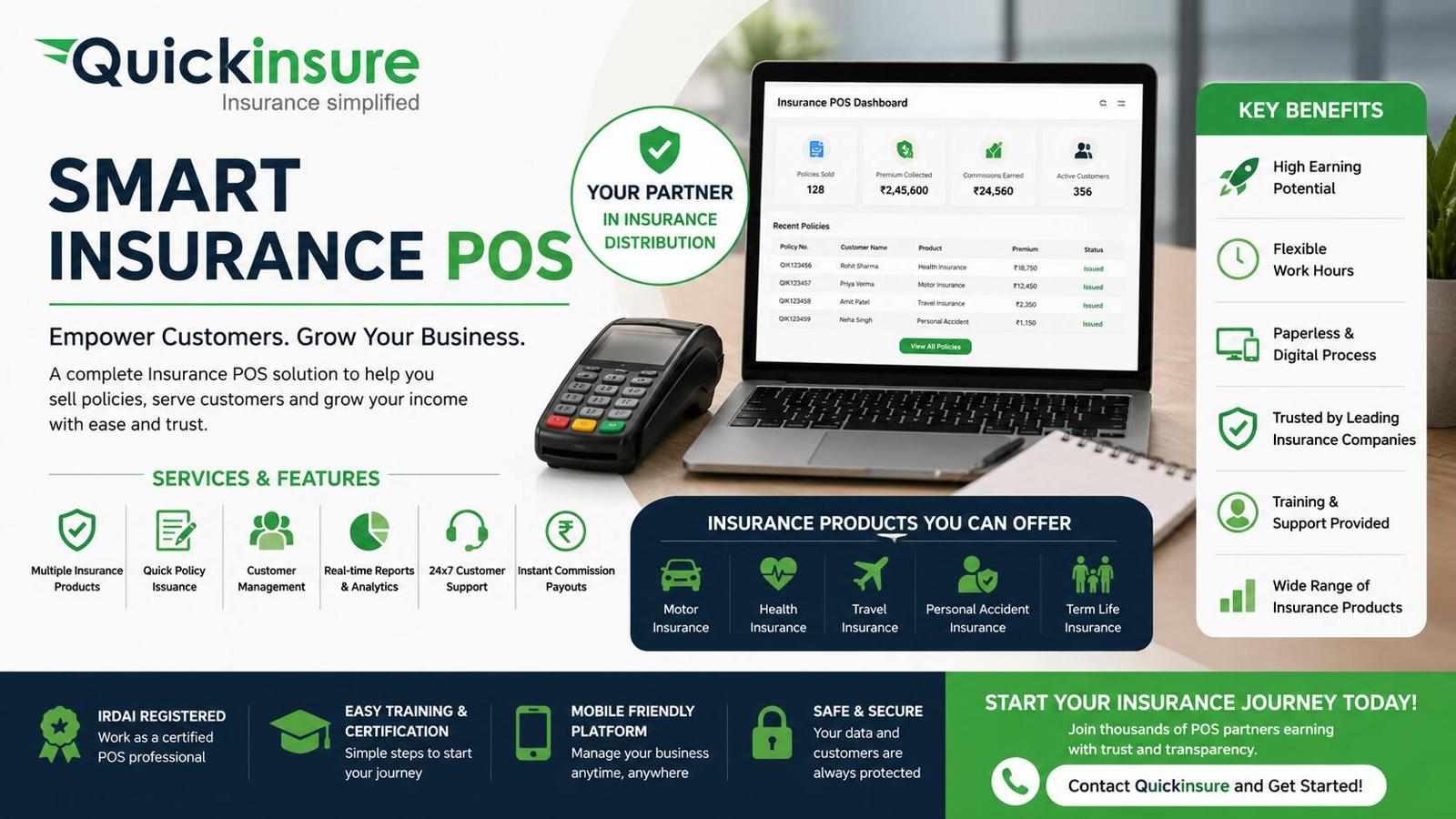 Trusted Insurance POS Solutions with Quickinsure