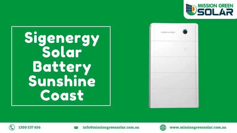 Sigenergy Solar Battery Sunshine Coast