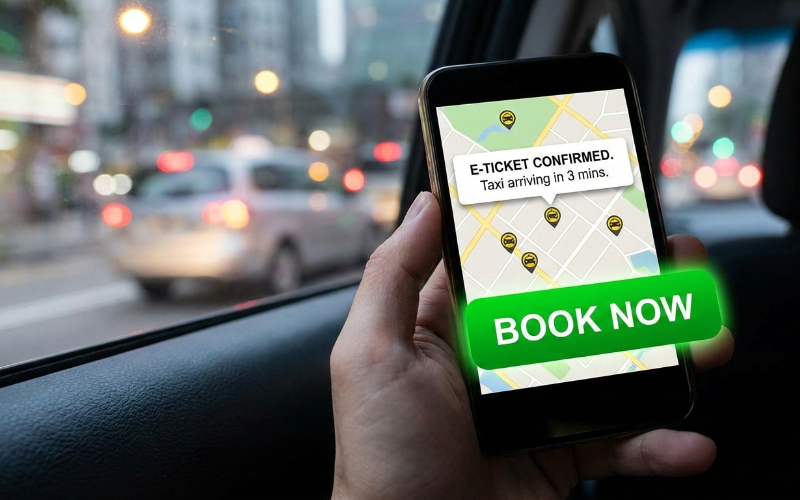 E-Ticket Taxi Booking – One-Click Cab Booking Anytime