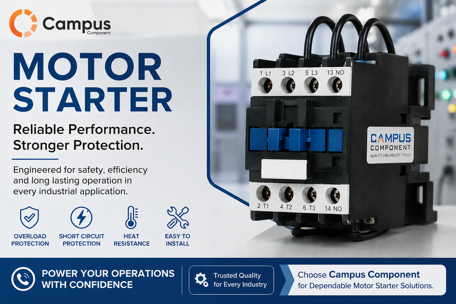 Expert Motor Starter Solutions for Reliable Operations | Campus Component