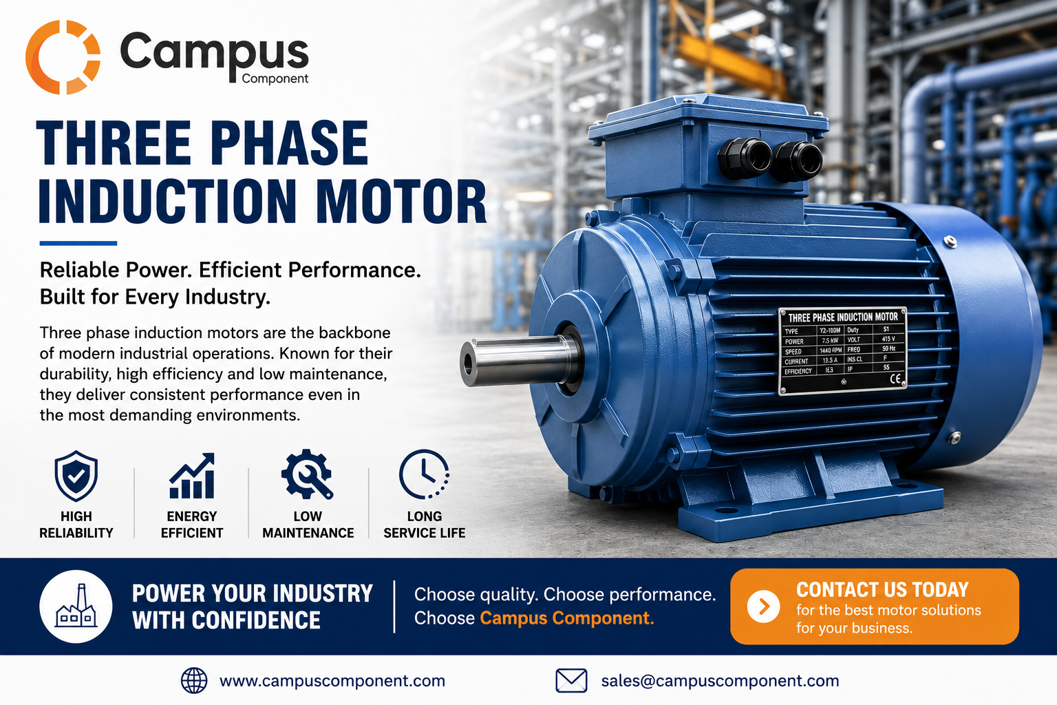 Expert Three Phase Induction Motor Performance Guide | Campus Component