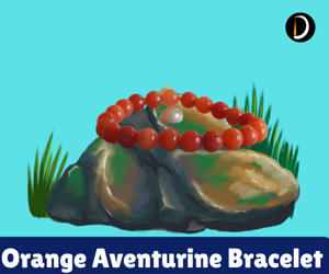 Orange Aventurine Bracelet for Joy, Luck & Creativity