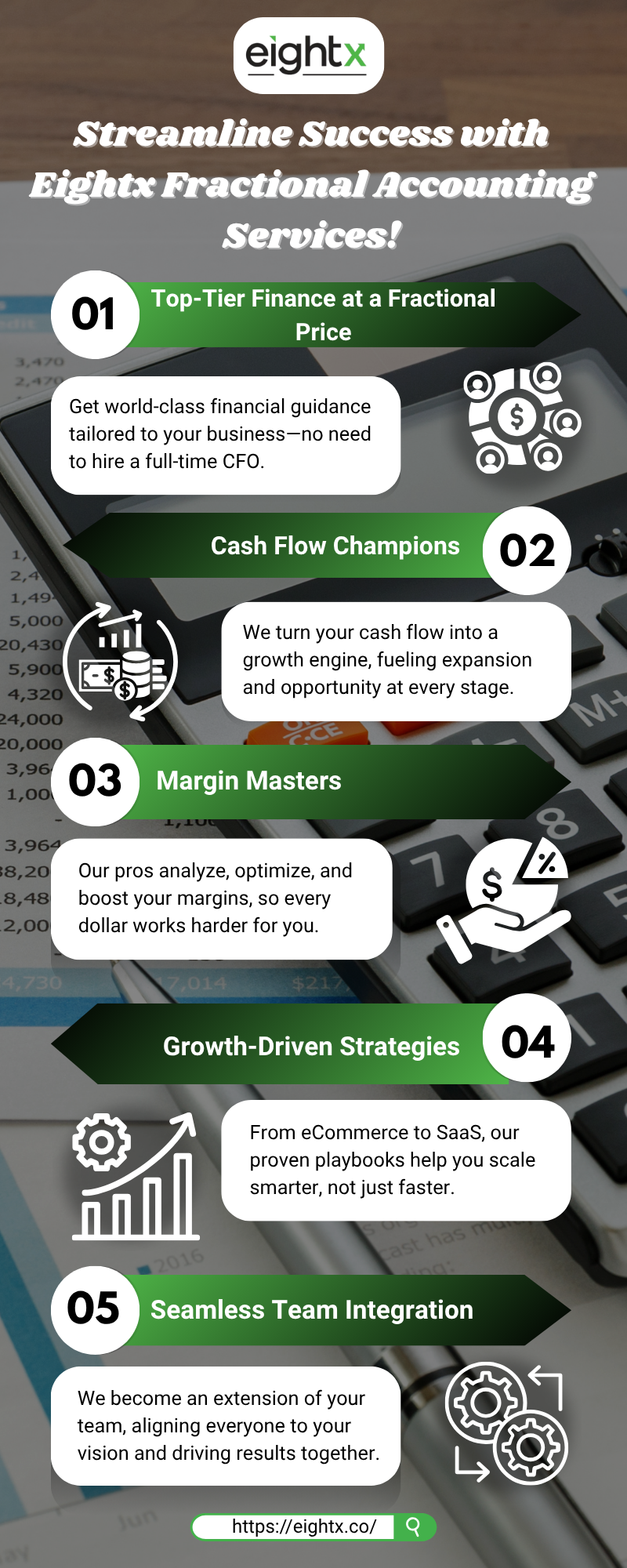 Streamline Success with Eightx Fractional Accounting Services!