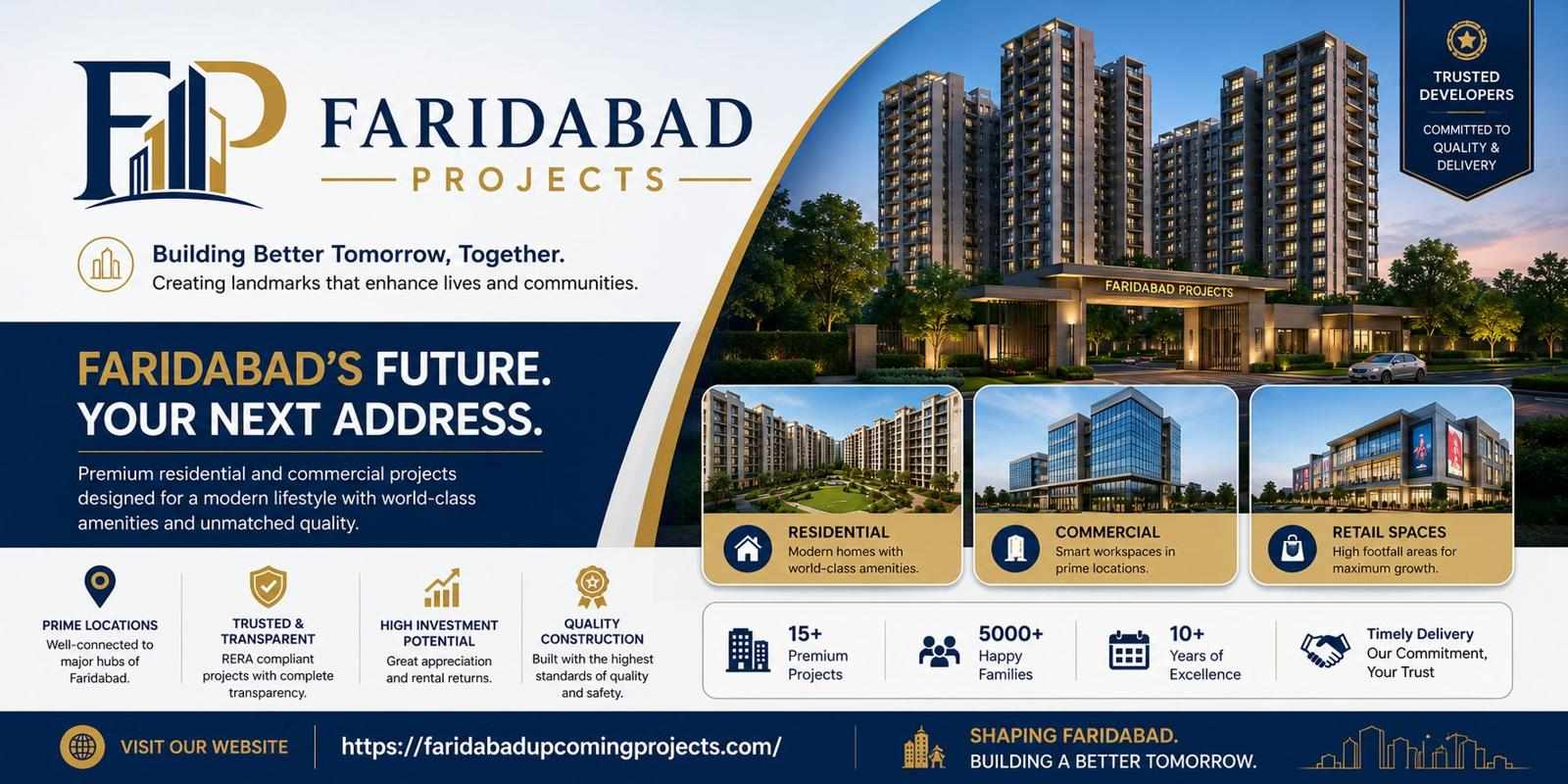 Faridabad Projects: Discover the Best Residential and Commercial Investments in NCR