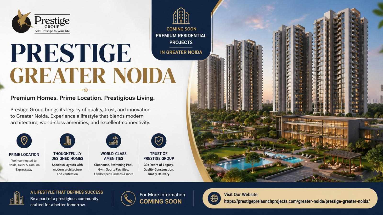Prestige Greater Noida Modern Residential Apartments with Premium Lifestyle