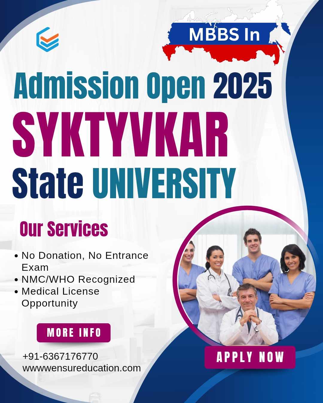 🎓Build Your Medical Career with Syktyvkar State Medical University—Russia 2025 Admissions Open!