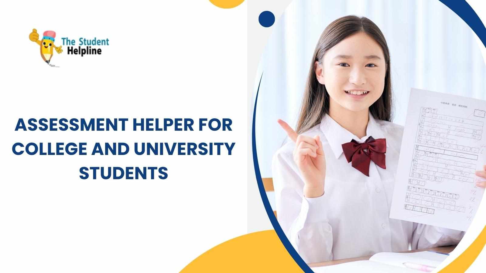 Assessment Helper for College and University Students