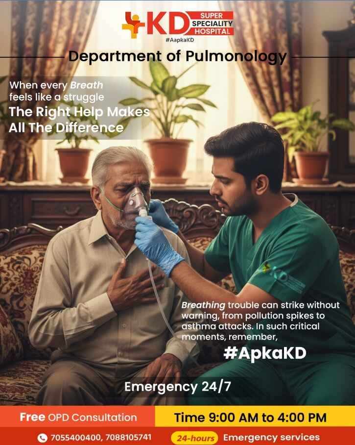 KD Hospital – Best hospital for your respiratory care in Mathura