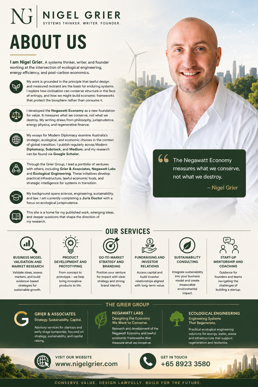 About Nigel Grier | Negawatt Economy & Sustainable Systems Leadership