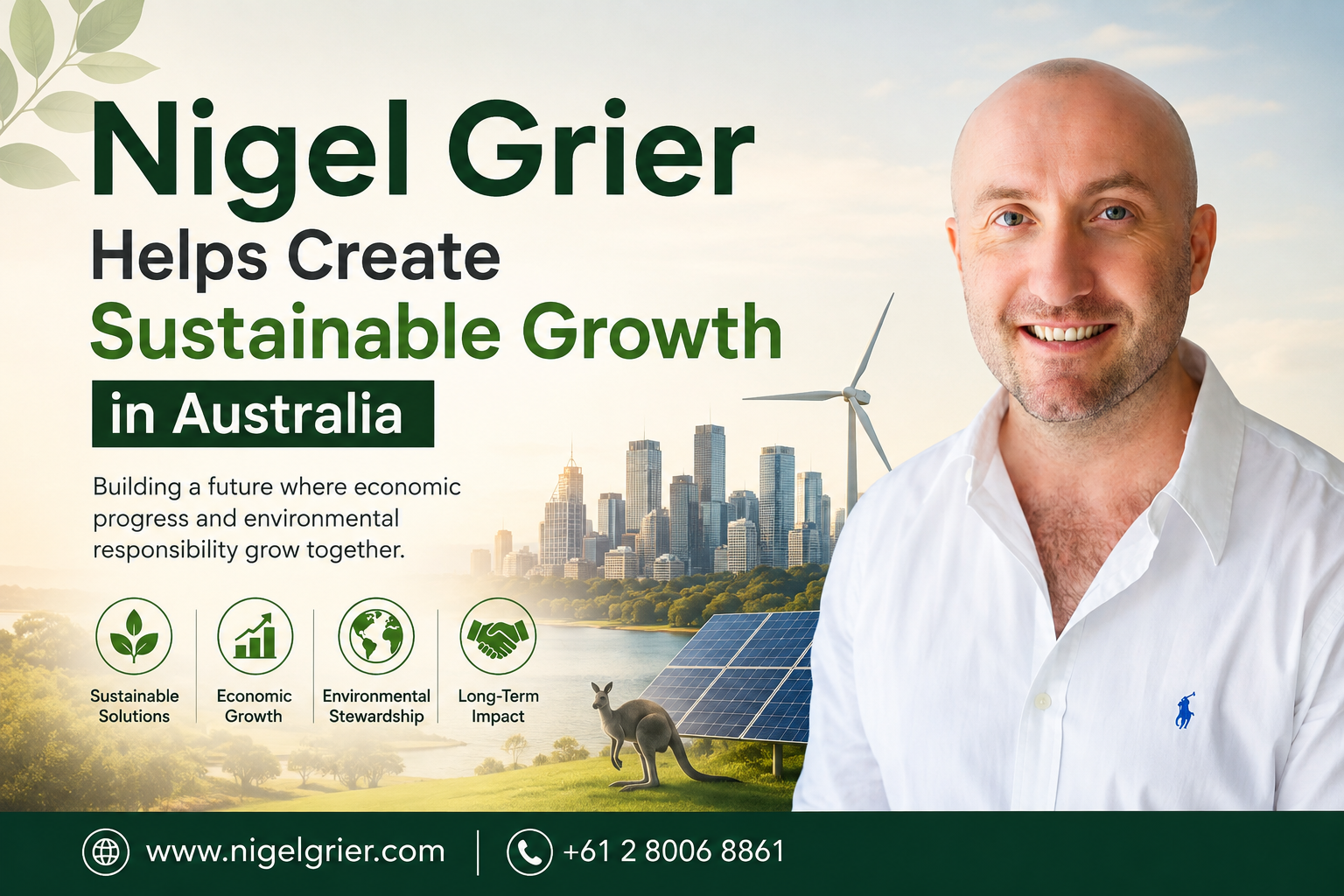 Nigel Grier Helps Create Sustainable Growth in Australia