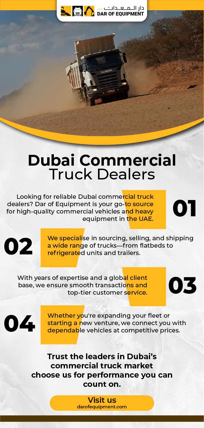 Trusted Dubai Commercial Truck Dealers | Dar of Equipment