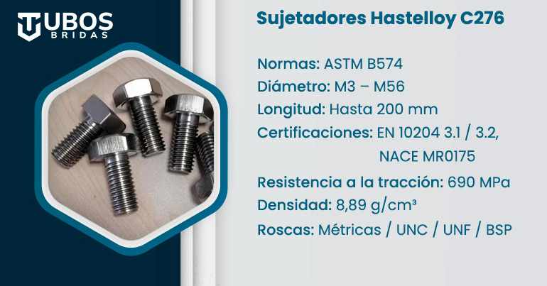 Sujetadores Hastelloy C276