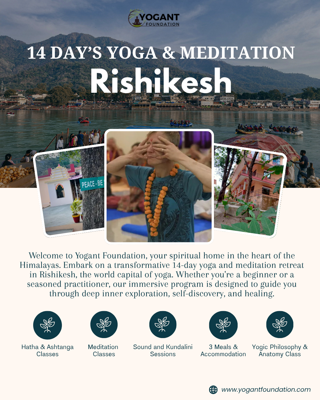 14-Day Yoga and Meditation Retreat in Rishikesh at Yogant Foundation