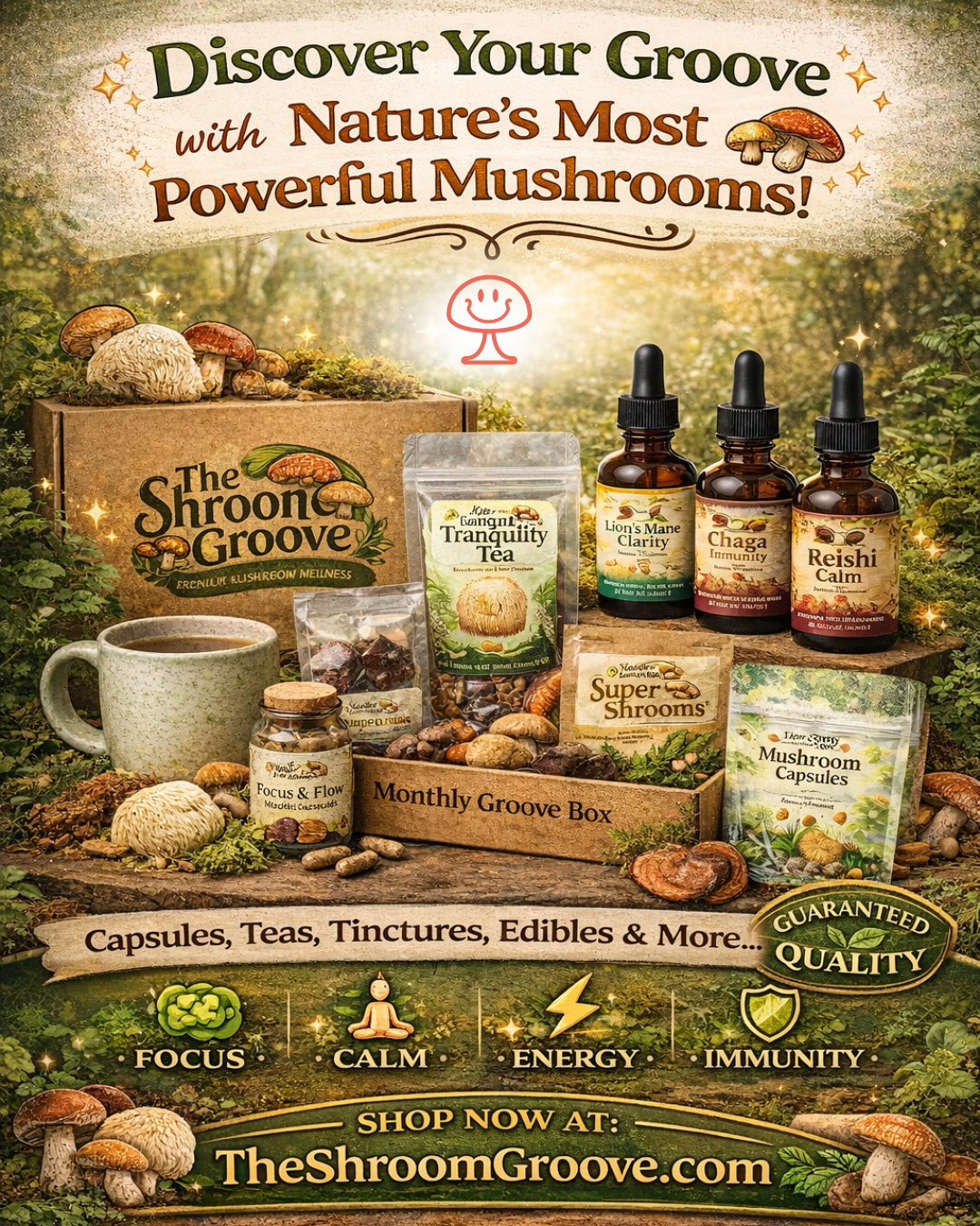 Discover Your Groove with Powerful Mushroom Wellness