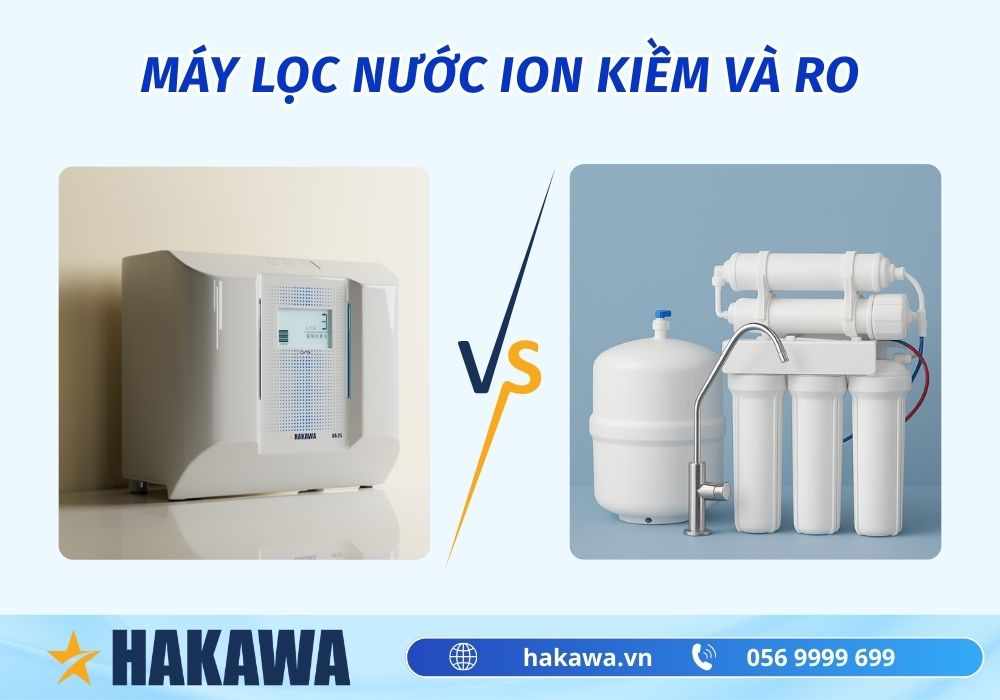 So sánh máy lọc ion kiềm và máy lọc RO
