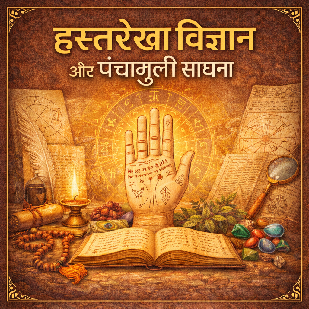Hastrekha Vigyan and Panchanguli Sadhana [हस्तरेखा विज्ञान और पंचांगुली साधना]