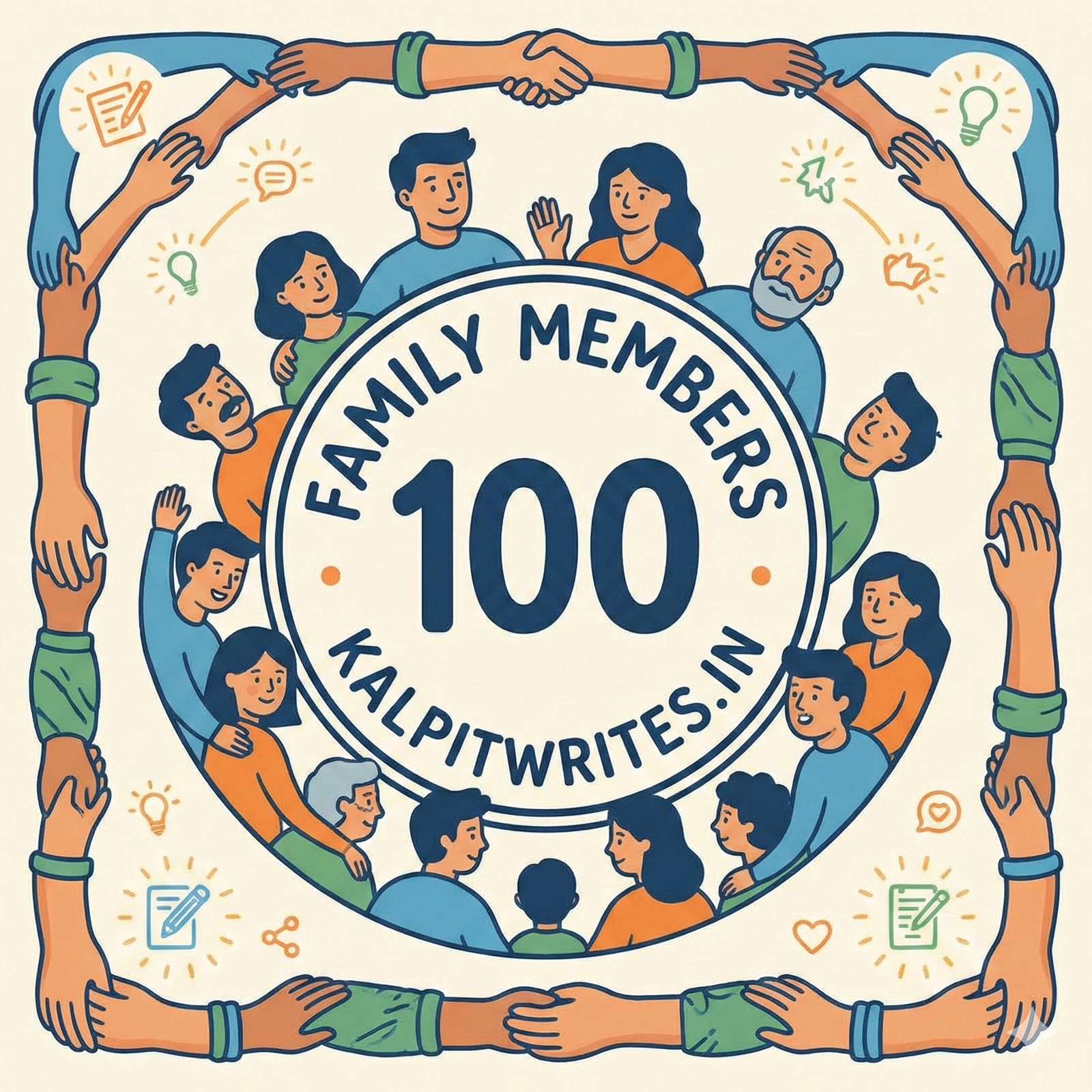 A New Milestone: We Are 100 Family Members Strong at KalpitWrites.in!