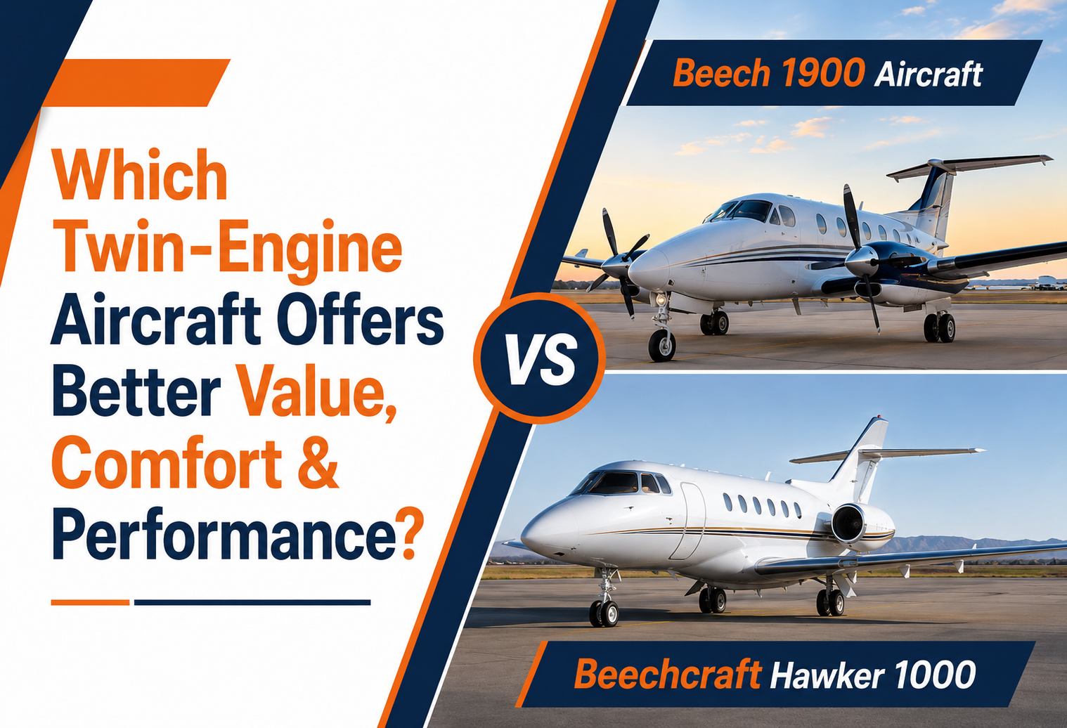 Beech 1900 Aircraft vs Beechcraft Hawker 1000: Which Twin-Engine Aircraft Offers Better Value, Comfort & Performance?