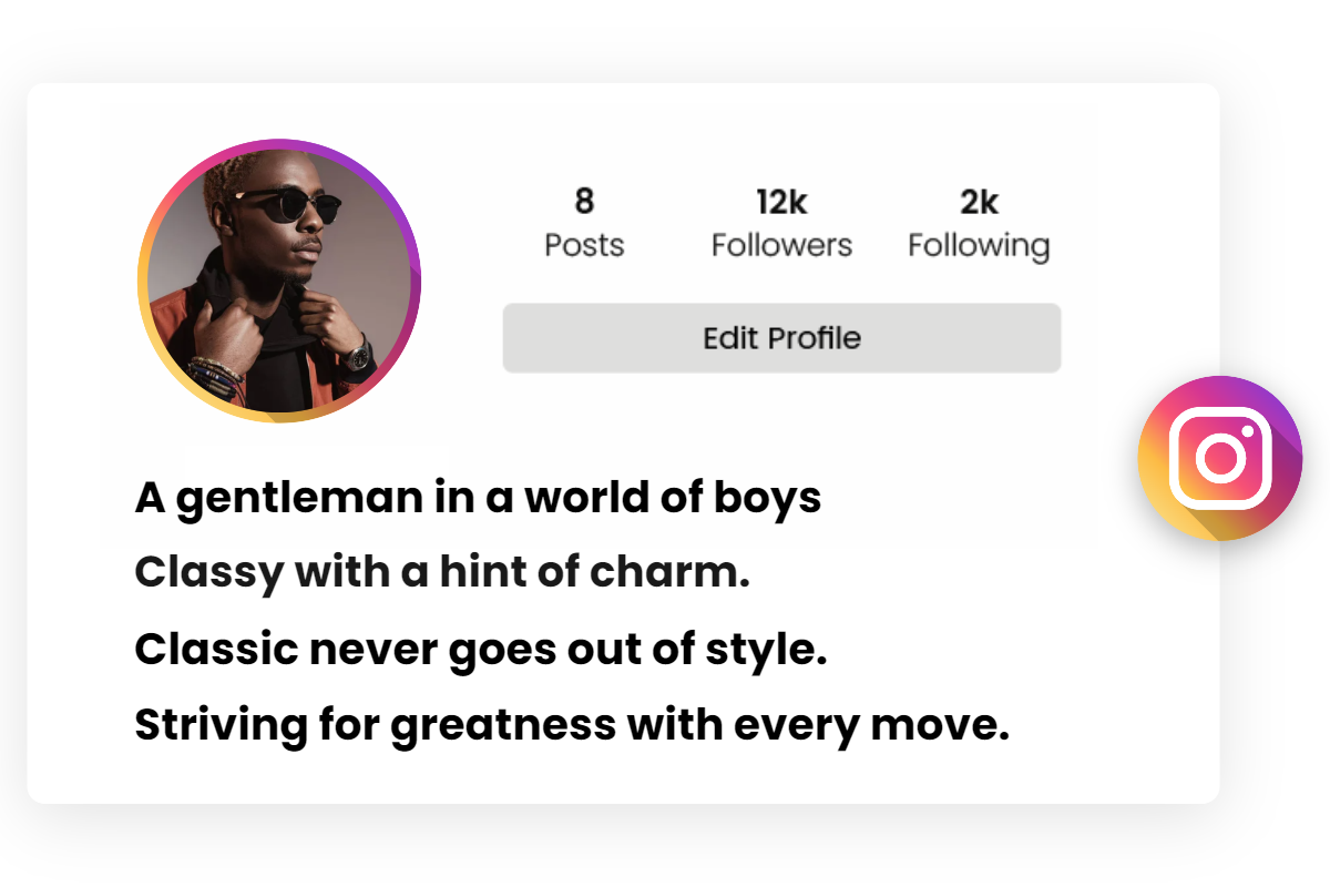 135 Best Classy Instagram Bio to Level Up Your Presence (2024) | Fotor