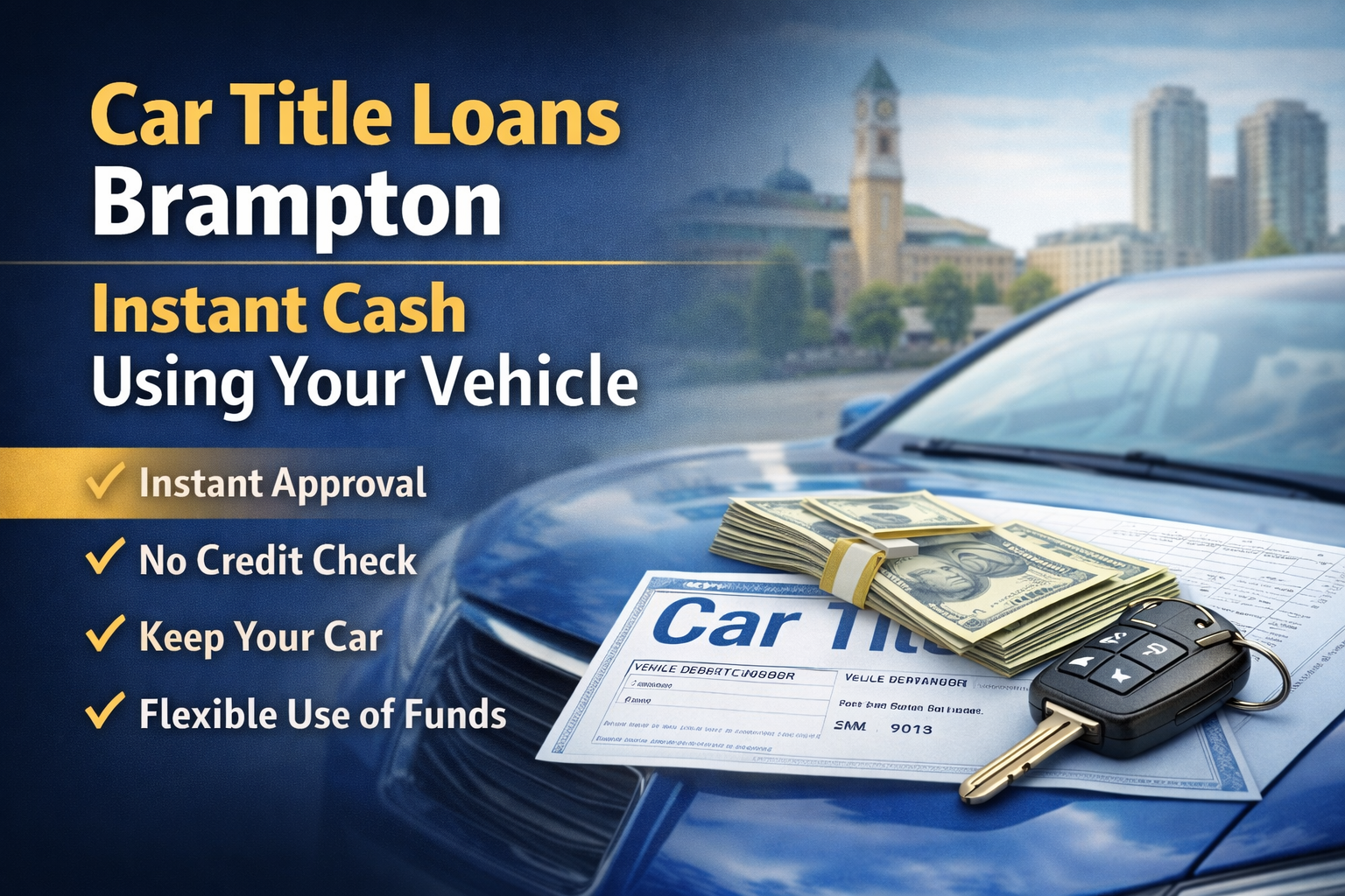 Car Title Loans Brampton – Instant Cash Using Your Vehicle