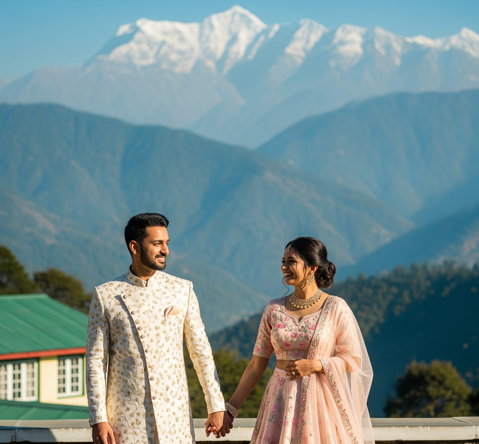 Pre-Wedding Shoot Locations near Mussoorie: A Dreamy Experience by Rahul Rawat & Yukta Joshi