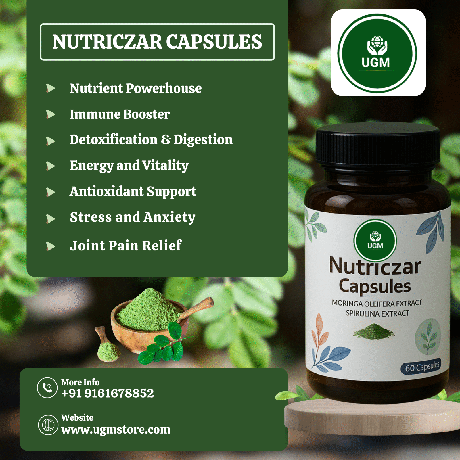 Moringa Spirulina Tablets