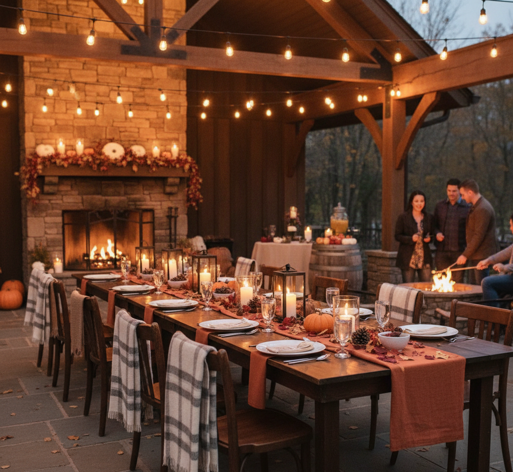 Seasonal Décor Ideas at Rustic Wedding Venue in NJ