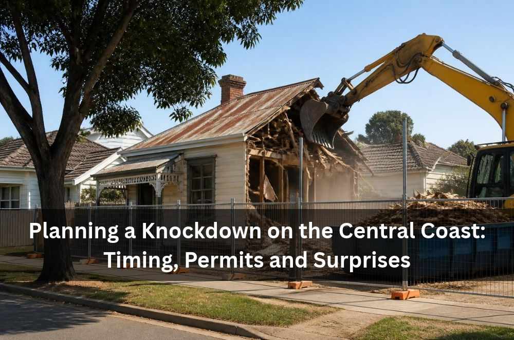 Planning a Knockdown on the Central Coast: Timing, Permits and Surprises