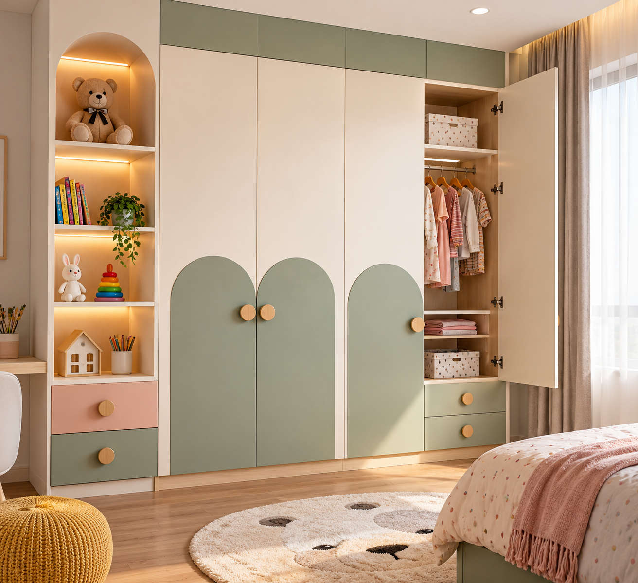 6 Creative Wardrobe Designs for Kids’ Bedrooms