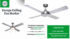 Europe Ceiling Fan Market Growth, Size, Trends, and Future Outlook 2033