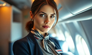 Air Hostess Heat: Pinned Tight, Fucked Hard