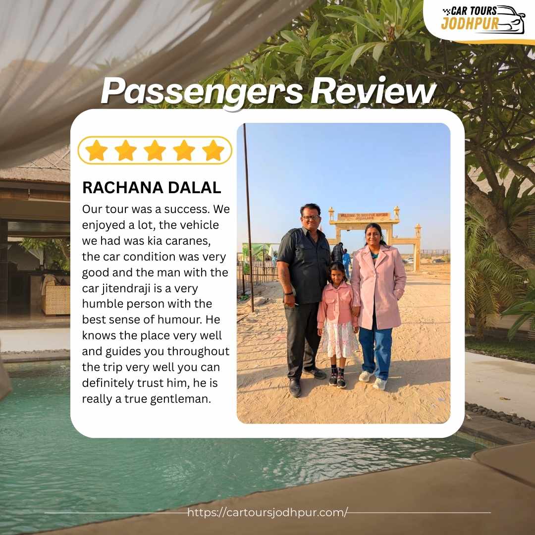 Passenger Review for Car Tours Jodhpur