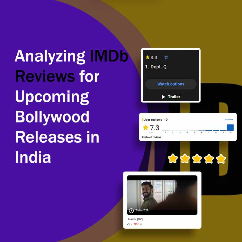Analyzing IMDb Reviews for Upcoming Bollywood Releases in India