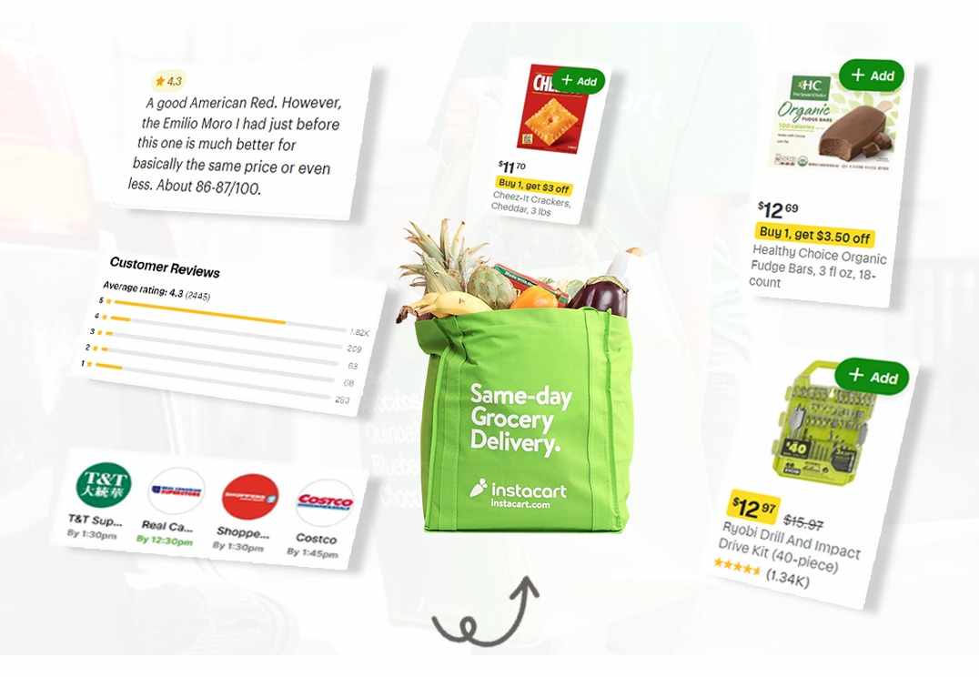 Web Scraping Instacart reviews Data | Instacart reviews API