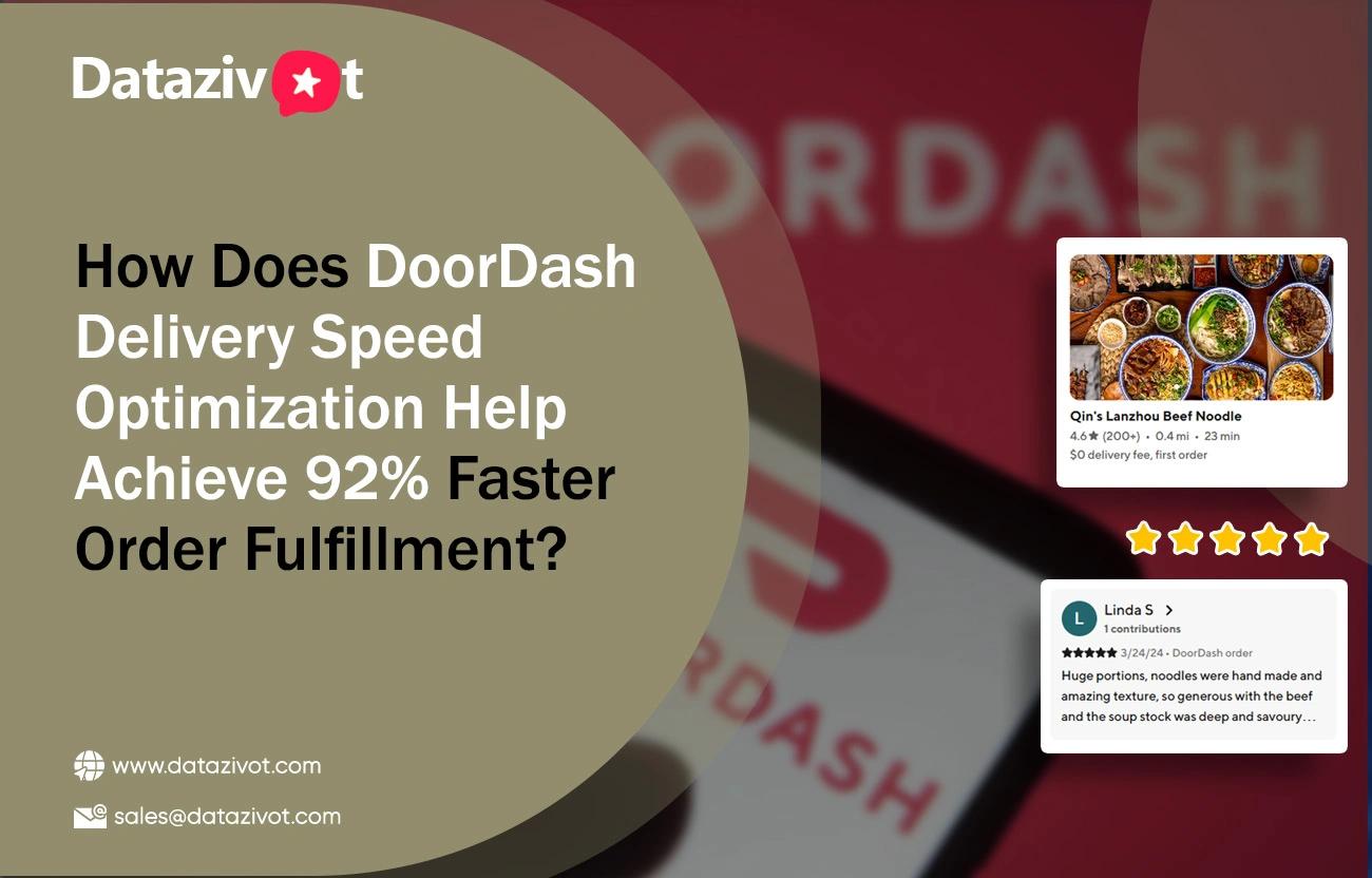 DoorDash Delivery Speed Optimization Driving Faster Deliveries
