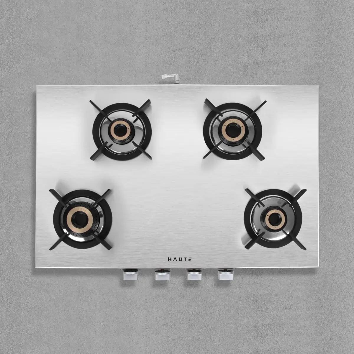 Upgrade with Haute Kitchen’s Four Burner Glass Top Gas Stove