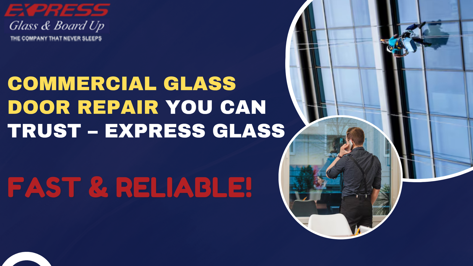 Expert Commercial Glass Door Repair – Express Glass