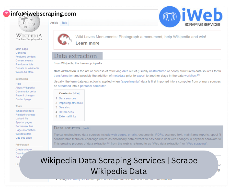 Wikipedia Data Scraping Services | Scrape Wikipedia Data