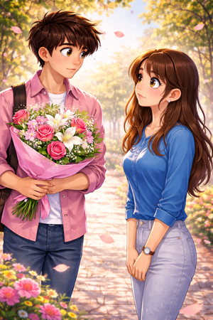 Were The Flowers Falling Or I Was For Her?