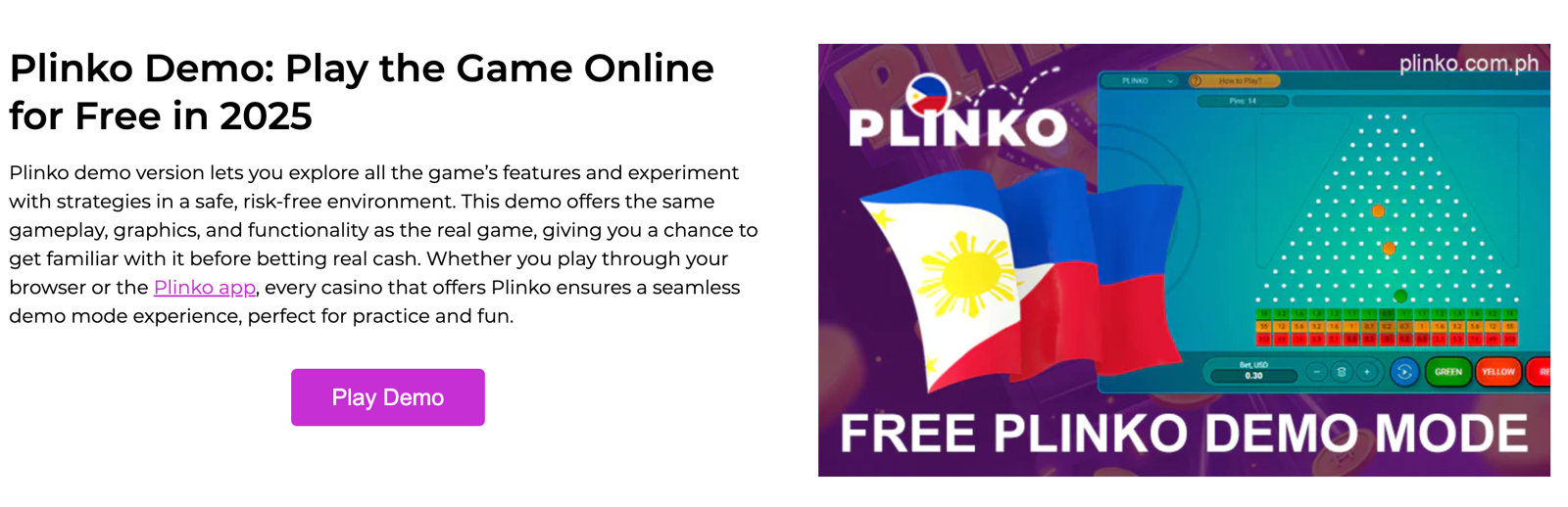Explore Plinko’s Demo Version: Practice and Perfect Your Skills Risk-Free