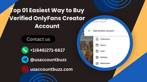 Top 01 Easiest Way to Buy Verified OnlyFans Creator Account