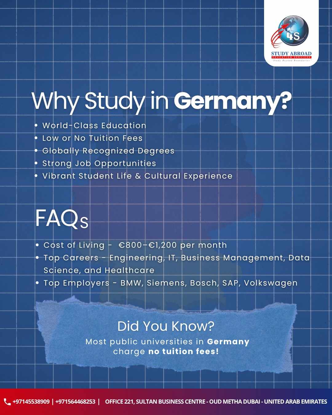Consultant for Germany Study – Apply With Experts