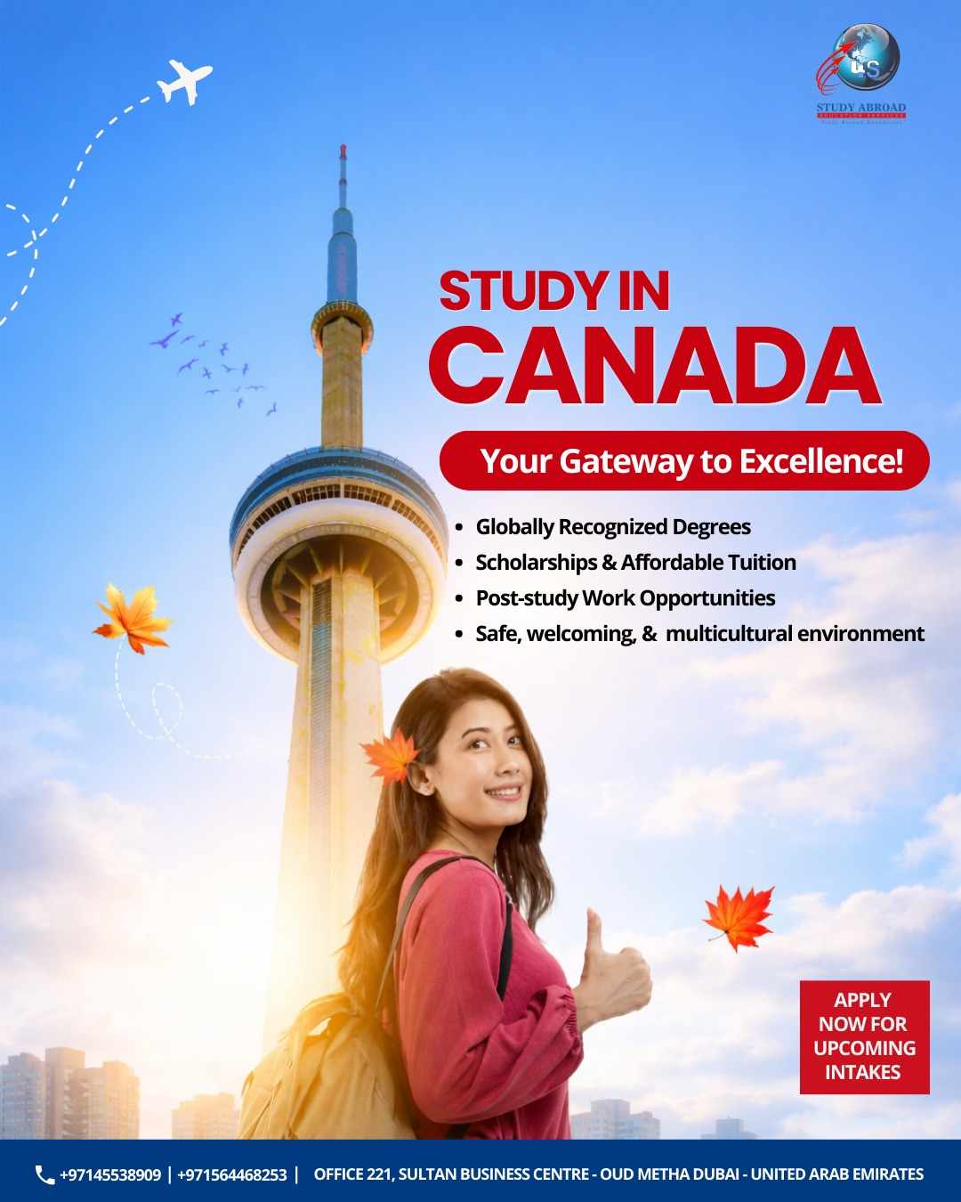 Study in Canada with Expert Support – Call Us!