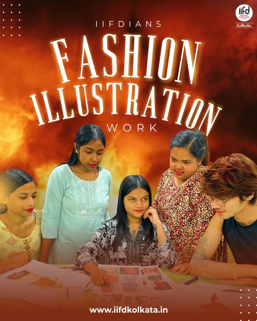Top Fashion Design Institute in Kolkata Highlights Student Illustrations