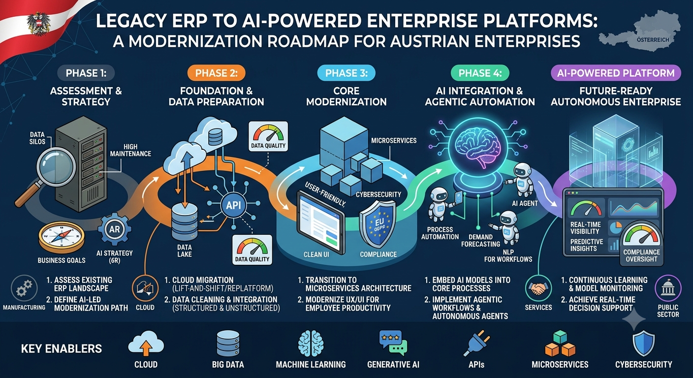 Legacy ERP to AI-Powered Enterprise Platforms: A Modernization Roadmap for Austrian Enterprises