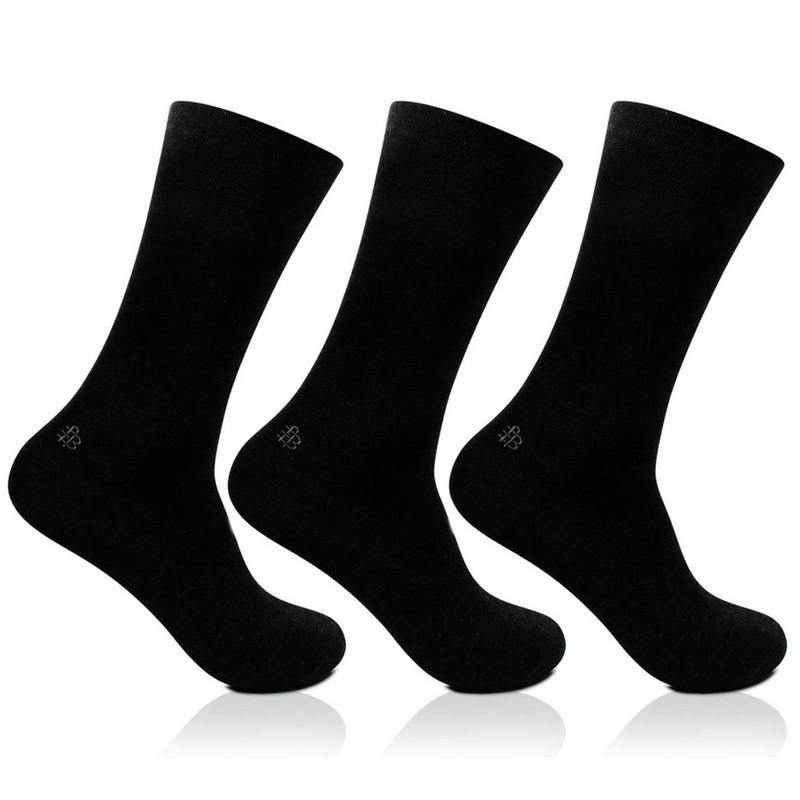Bonjour Black Socks - Pack of 3 For Men