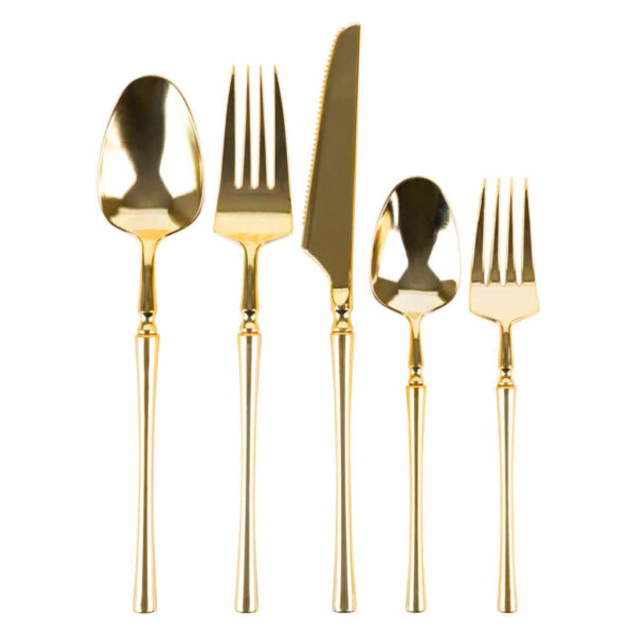 Infinity Flatware Gold Plastic Wedding Salad Forks
